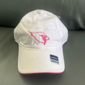 Reebok NFL Arizona‎ Cardinals Womens Hat White Pink Adjustable Dad Cap NWT